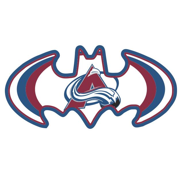 Colorado Avalanche Batman Logo iron on heat transfer